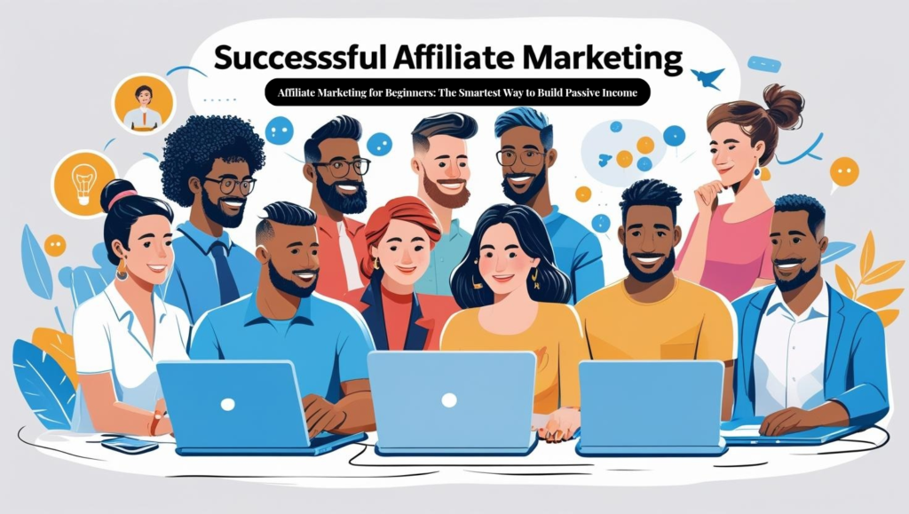 Person working on a laptop with affiliate marketing dashboard, symbolizing passive income strategies for beginners