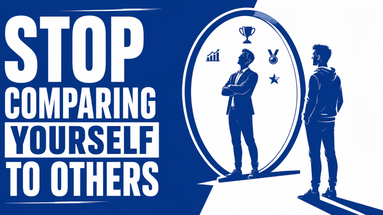 How to stop comparing yourself to others — person focusing on their own path